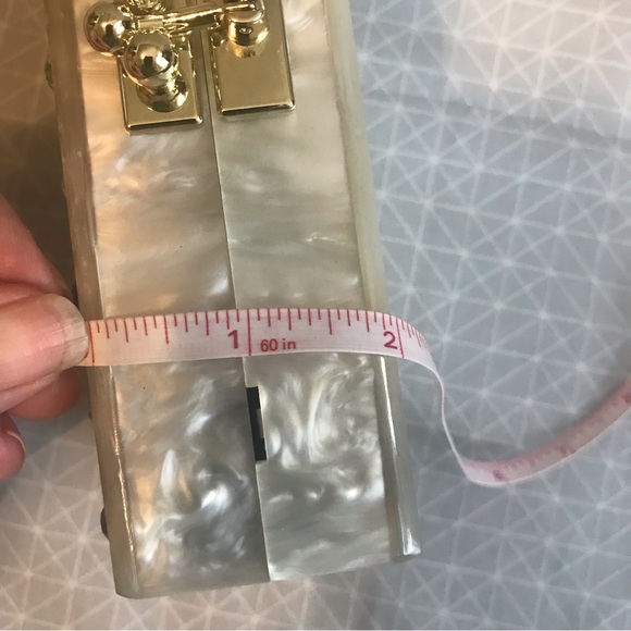 Cavana Multicolored Jeweled Pearlized Lucite Clutch - Picture 11 of 11